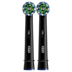 Oral B CrossAction Replacement Brush Heads, Black, 2-Count