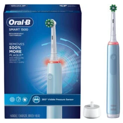 Oral B Smart 1500 Electric Rechargeable Toothbrush, Blue