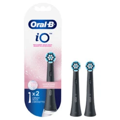 Oral B Oral-B IO Gentle Care Replacement Brush Heads, 2-Count, Black