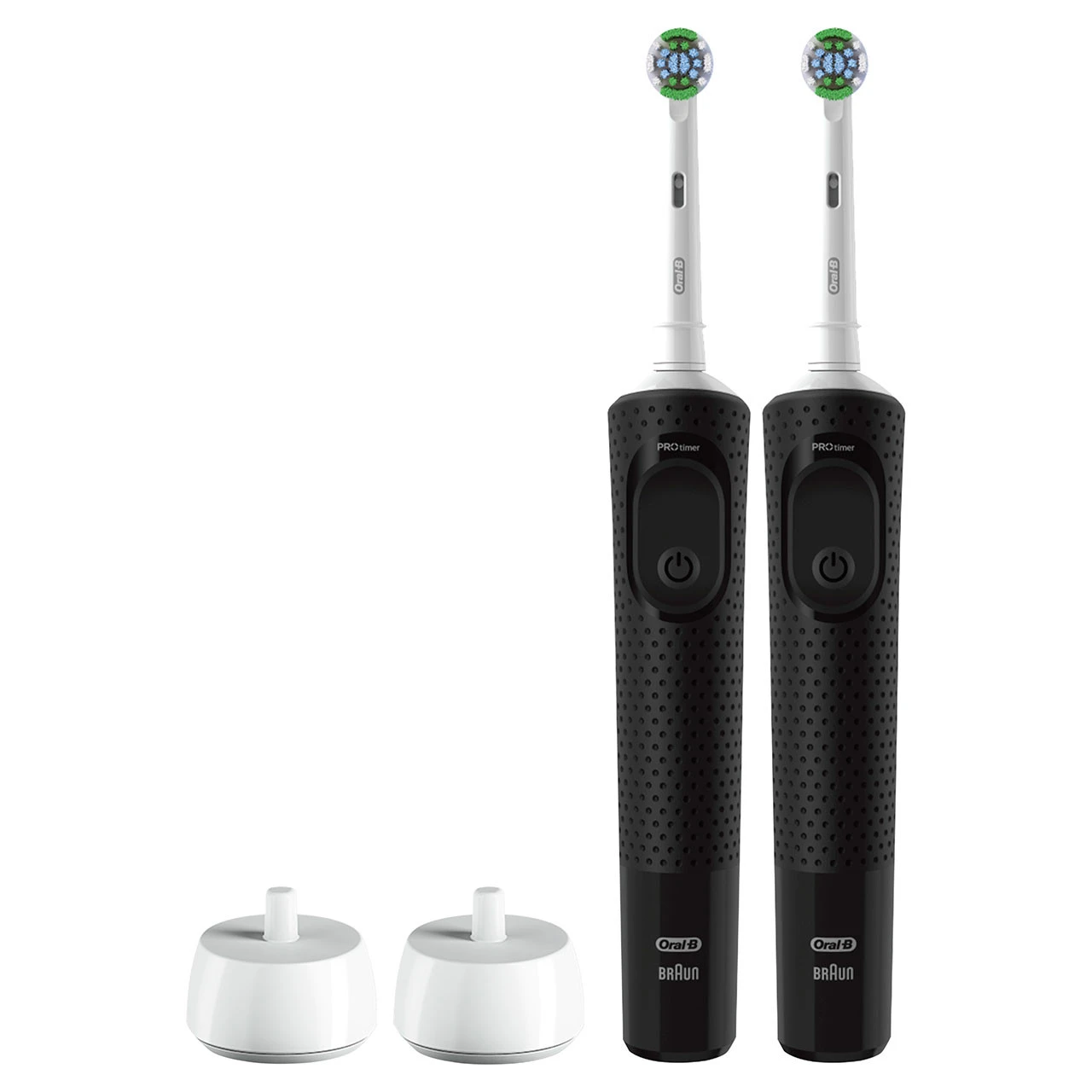 Oral B Oral-B Pro 500 Rechargeable Electric Toothbrush Twin Pack, Black 2 Oral B Oral-B Pro 500 Rechargeable Electric Toothbrush Twin Pack, Black - Image 2