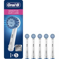 Oral B Oral-B Sensitive Replacement Electric Toothbrush Heads, 5 Count (Pack Of 1) Packaging May Vary