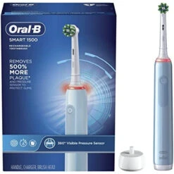 Oral B Oral-B Smart 1500 Electric Power Rechargeable Battery Toothbrush, Blue
