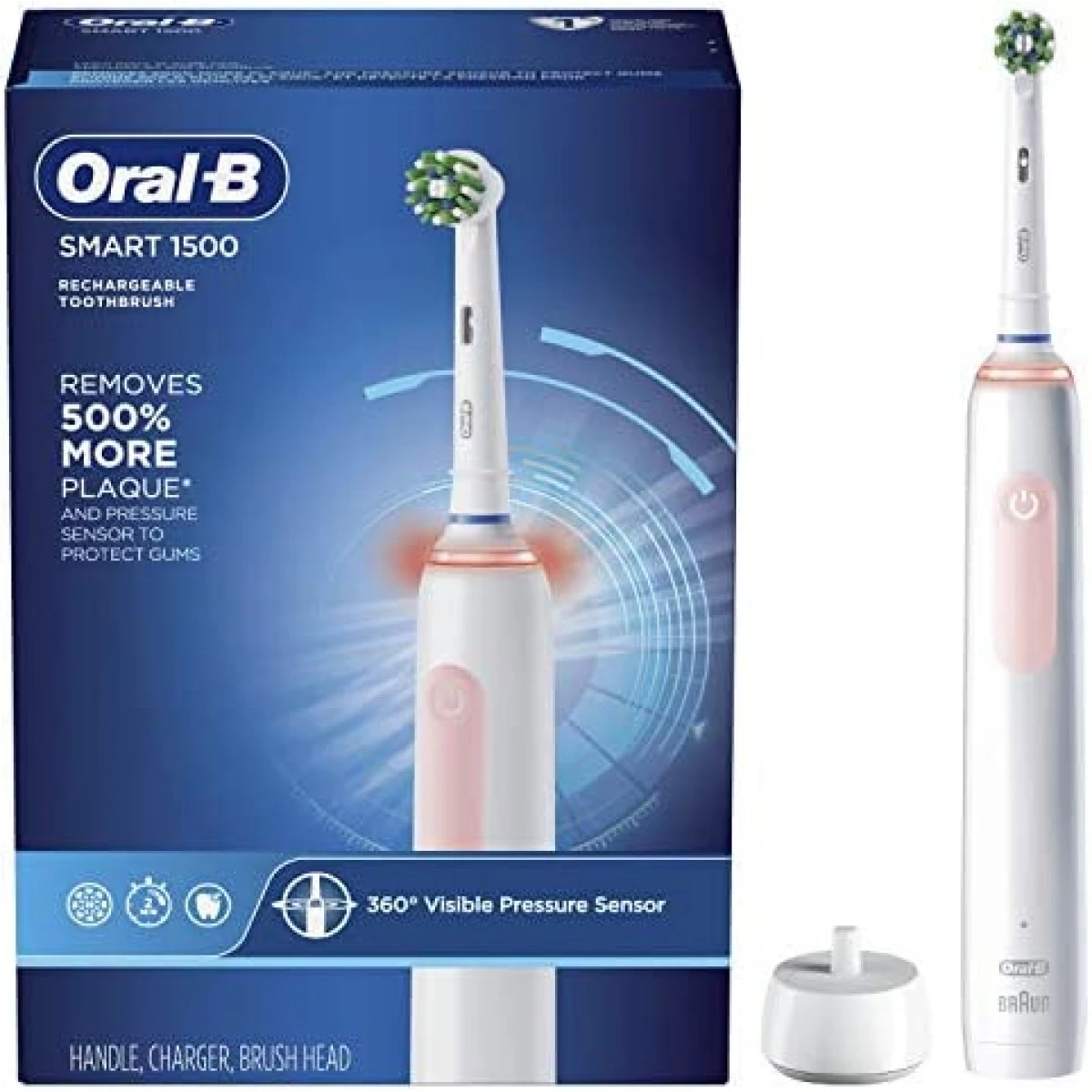 Oral B Oral-B Smart 1500 Electric Toothbrush, Pink 1 Oral B Oral-B Smart 1500 Electric Toothbrush, Pink