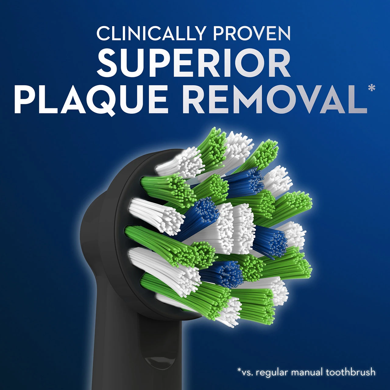 Oral B CrossAction Replacement Brush Heads, Black, 6-Count 6 Oral B CrossAction Replacement Brush Heads, Black, 6-Count - Image 6