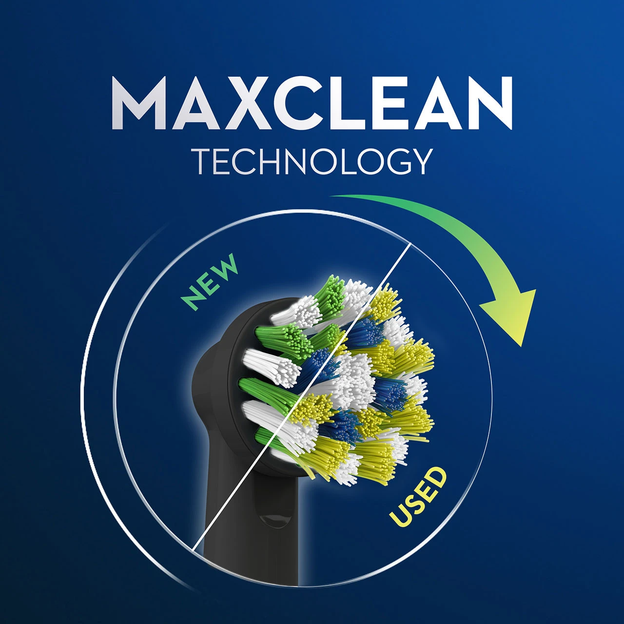 Oral B CrossAction Replacement Brush Heads, Black, 6-Count 4 Oral B CrossAction Replacement Brush Heads, Black, 6-Count - Image 4