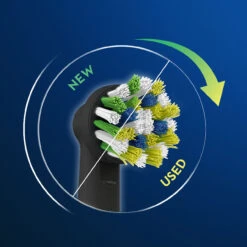 Oral B CrossAction Replacement Brush Heads, Black, 3-Count -Oral B Sales Store 3 2 35261.1650482240