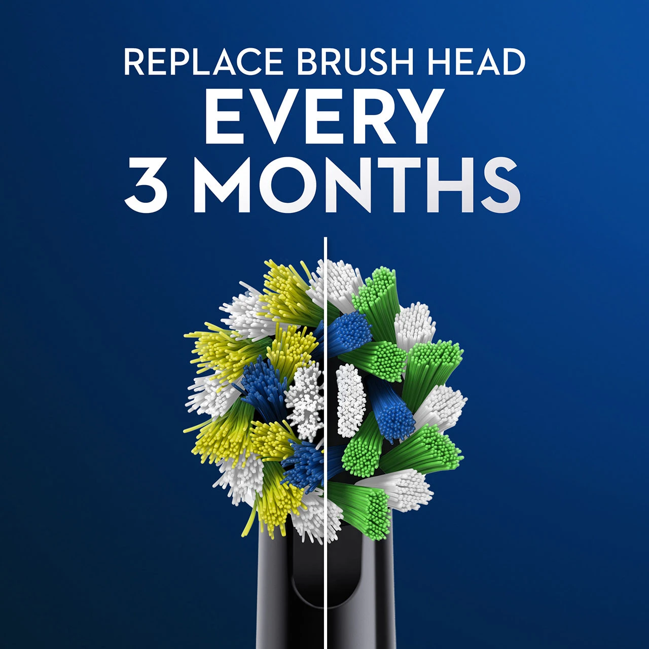 Oral B CrossAction Replacement Brush Heads, Black, 6-Count 5 Oral B CrossAction Replacement Brush Heads, Black, 6-Count - Image 5