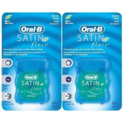 Oral B Satin Floss - Mint - 55 Yd - 2 Pk