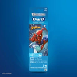 Oral B Kids Extra Soft Replacement Brush Heads Featuring Marvel's Spiderman, 2 Ct -Oral B Sales Store EB10S Spiderman 01 95005.1697721996