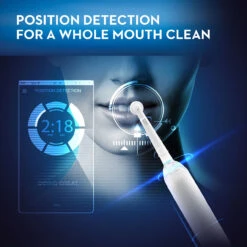 Oral B Genius 8000 Rechargeable Electric Toothbrush, Rose Gold -Oral B Sales Store Oral B 8000 RoseGold 04 PositionDetection 16420.1678939212