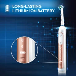 Oral B Smart Limited Electric Toothbrush, Rose Gold -Oral B Sales Store Oral B 8000 RoseGold 09 LithiumIon 56298.1682018398