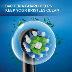Oral B CrossAction Replacement Brush Heads, Black, 3-Count -Oral B Sales Store Oral B BacGuard CA 02 Bubble 33399.1650482240