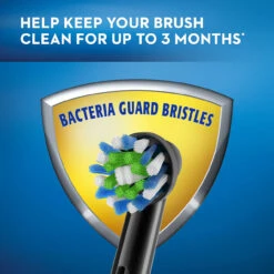 Oral B CrossAction Replacement Brush Heads, Black, 3-Count -Oral B Sales Store Oral B BacGuard CA 03 Shield 41452.1650482240