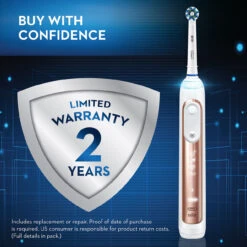 Oral B Genius 6000 Rechargeable Electric Toothbrush, Rose Gold -Oral B Sales Store Oral B Power RoseGold Warranty 29548.1693928496.1280.1280 41385.1702411944