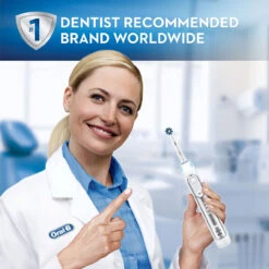 Oral B Genius 7500 Rechargeable Electric Toothbrush, White -Oral B Sales Store Oral B V3R Silver 7500 SI8 50252.1701102311