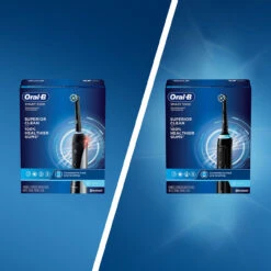 Oral B Smart 5000 Rechargeable Electric Toothbrush, Black -Oral B Sales Store OralB Smart 5000 Black SI3 current vs new packaging NOCOPY 81888.1689000454