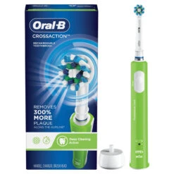 Oral B Cross Action Electric Toothbrush, Green
