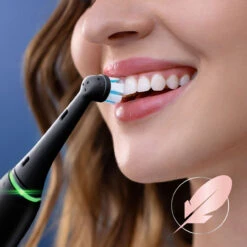 Oral B Oral-B IO Gentle Care Replacement Brush Heads, 2-Count, Black -Oral B Sales Store oralB Gentle CareBlack eComm PDP Secondary Image 05 Without Copy 30569.1706763421