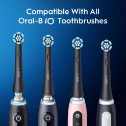 Oral B Oral-B IO Gentle Care Replacement Brush Heads, 2-Count, Black -Oral B Sales Store oralB Gentle CareBlack eComm PDP Secondary Image Compatible 35056.1706763421