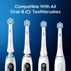 Oral B Oral-B IO Gentle Care Replacement Brush Heads, 2-Count, White -Oral B Sales Store oralB Gentle CareWhite eComm PDP Secondary Image Compatible 62770.1706763364