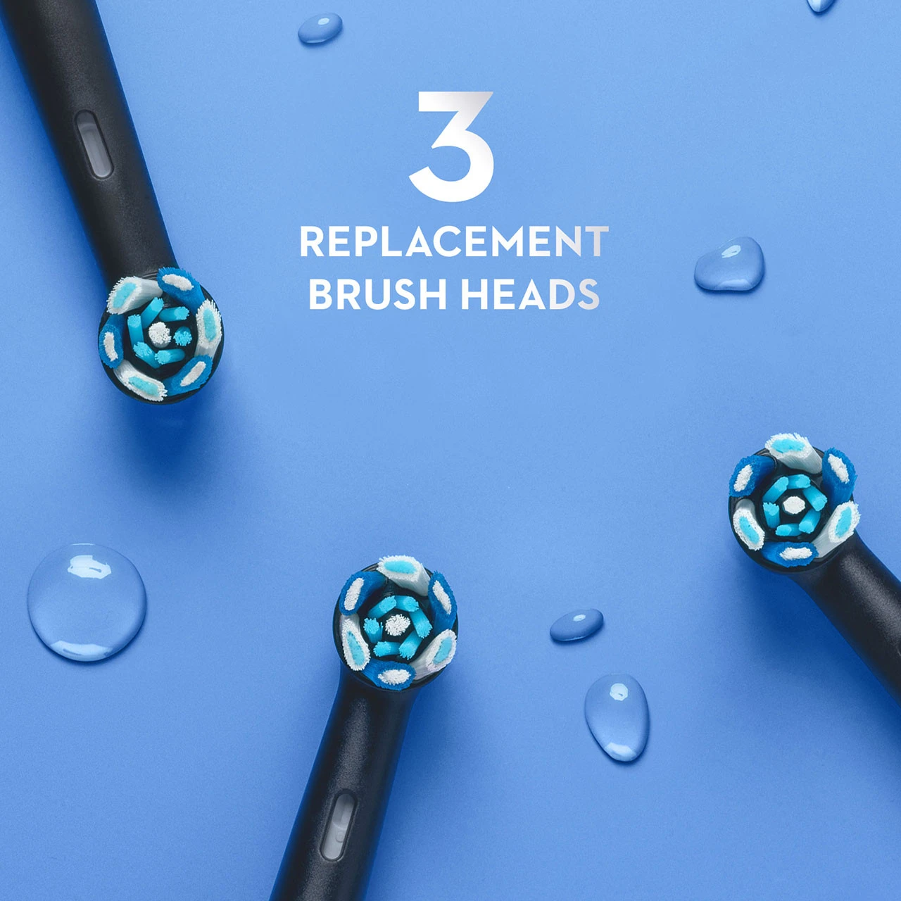 Oral B Oral-B IO Ultimate Clean Replacement Brush Heads, 3-Count, Black - Image 2