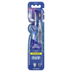 Oral B Oral-B 3D White Luxe Pro-Flex 38 Medium Manual Toothbrush Twin Pack (Packaging May Vary)