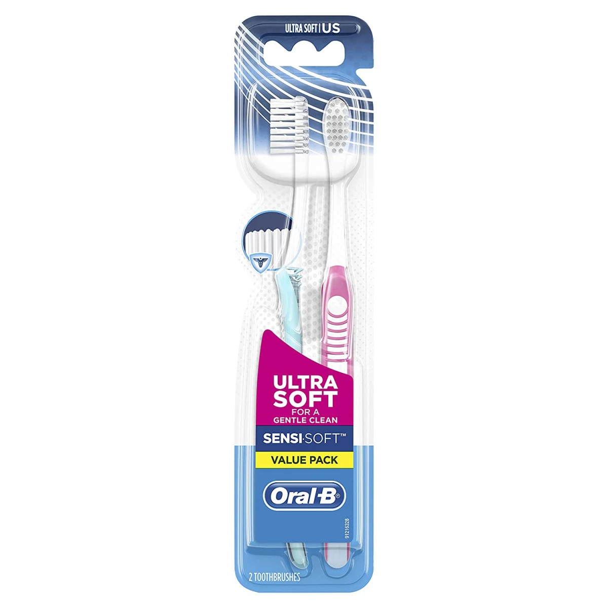 Oral B Oral-B Sensi-Soft Toothbrushes, Ultra Soft, 2 Count 1 Oral B Oral-B Sensi-Soft Toothbrushes, Ultra Soft, 2 Count