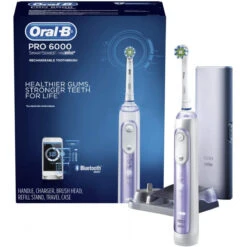 Oral B Oral-B Pro 6000 Smart Series Power Rechargeable Electric Toothbrush, Orchid Purple