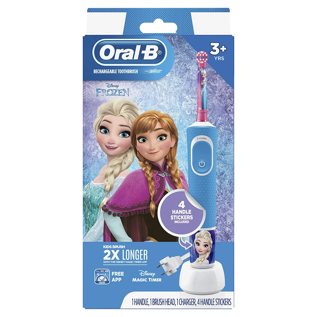 Oral B Oral-B Kids Electric Toothbrush Featuring Disney's Frozen, For Kids 3+ 1 Oral B Oral-B Kids Electric Toothbrush Featuring Disney's Frozen, For Kids 3+